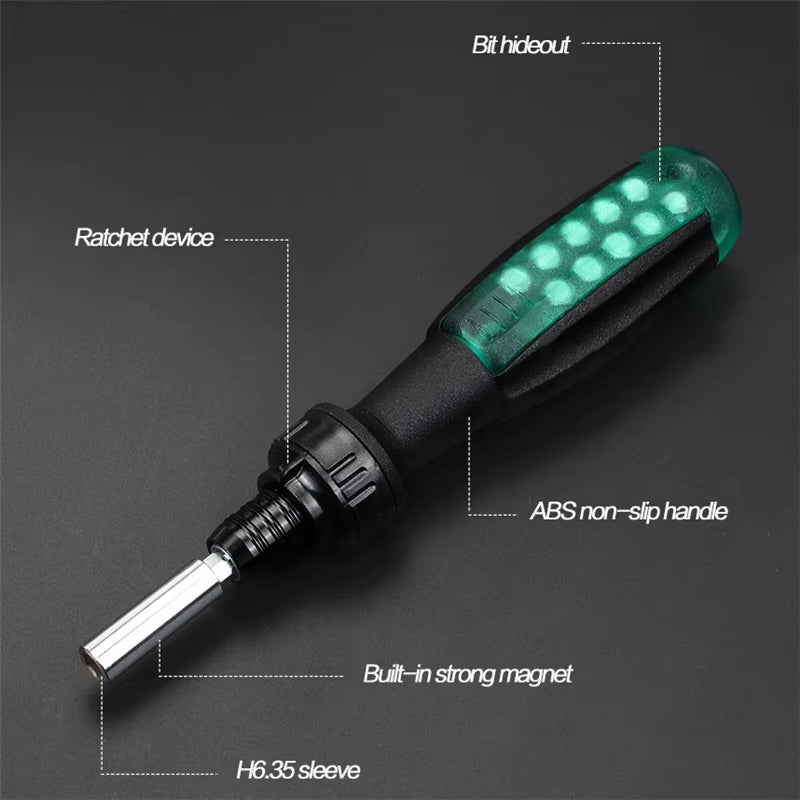 Magnetic Screwdriver Set Bit Hand Tools Hex Torx Screw Driver Car Appliances Funiture Repair Kit Multi-Function Tool Accessories