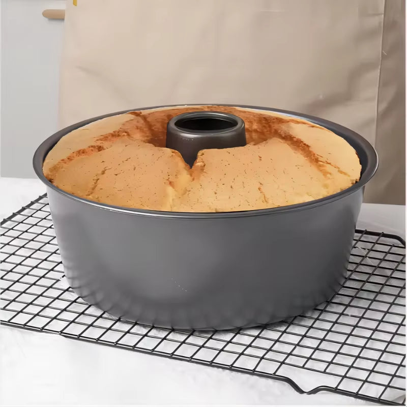 1Pc, Fluted Tube Cake Pan, Baking Cake Mold, Cake Pan, Oven Accessories, Baking Tools, Kitchen Gadgets, Kitchen Accessories
