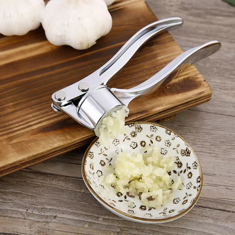 Kitchen Zinc Alloy Steel Garlic Smasher Squeezer Manual Press Grinding Tool Kitchen Accessories Kitchen Gadgets and Accessories