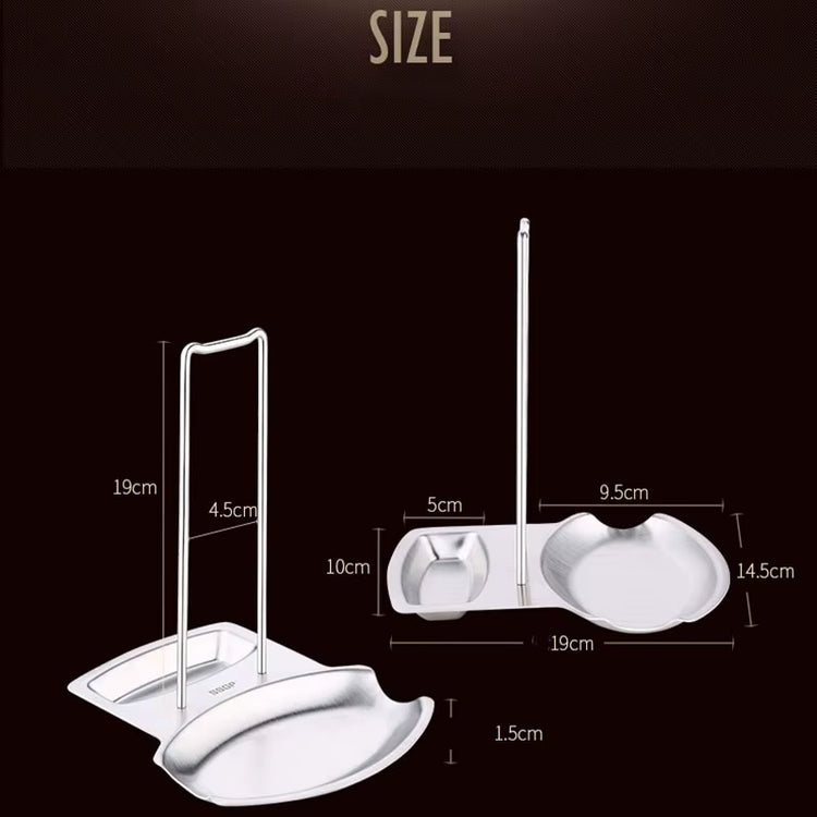 Stainless Steel Pot Lid Rack Detachable Pan Cover Shelf Kitchen Multifunctional Spatula Holder Spoon Stand Kitchen Accessories