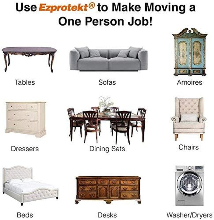 8 Pack Reusable Large Furniture Movers Sliders for Carpet, 5" Square Furniture Moving Pads, Carpet Sliders for Heavy Sofa Bed Couch Fridge, Furniture Glides Easily and Quickly (Beige)