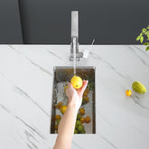 10"X18"X6" Bar Sink Undermount, Small Kitchen Sink Single Bowl 304 Stainlesss Steel, Wet Bar Prep Sink with Drain Assembly, Brushed