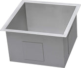 13 X 15 Inch Undermount Bar Prep Tight Raduis 16 Gauge Kitchen Sink Stainless Steel Single Bowl - RVH7013