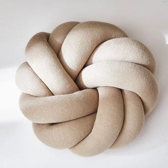 Cotton DIY Hand Knot Back Cushions Cozy Car Lumbar Pillow Home Decorative Sofa Seat Cushion Soft Office Hand Rest Pillows