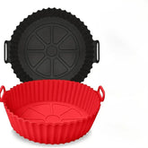 1/2 Pack Silicone Air Fryer Liner Pot Non-Stick Silicone Basket Bowl Reusable Baking Tray Kitchen Items Baking Pan