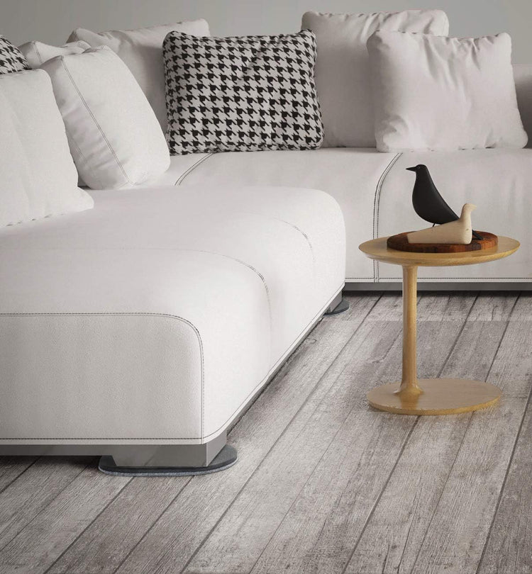 5 3/4" X 9 1/2" Oval Reusable Furniture for Hard Surfaces - Effortless Moving and Surface Protection, Gray (4 Pack)