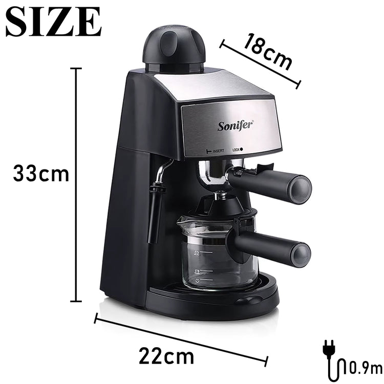 Italian Expresso Coffee Machine Dolce Milk Frother Home Appliances Electric Foam Cappuccino Coffee Maker Semi Automatic