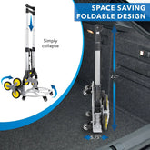 Tri-Wheel Stair Climber Hand Truck with Foldable Design