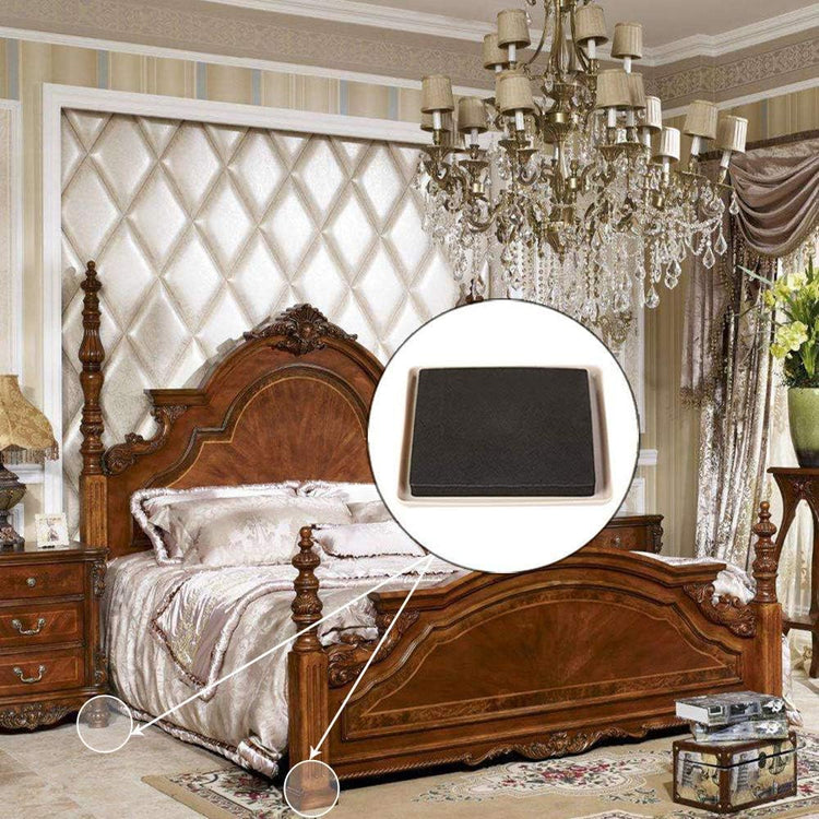 8 Pack Reusable Large Furniture Movers Sliders for Carpet, 5" Square Furniture Moving Pads, Carpet Sliders for Heavy Sofa Bed Couch Fridge, Furniture Glides Easily and Quickly (Beige)