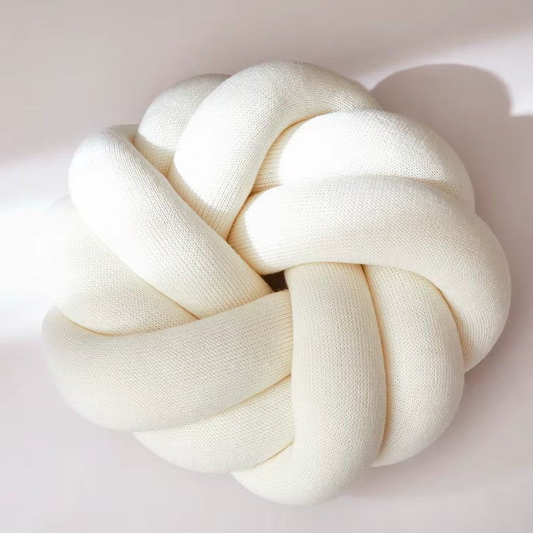 Cotton DIY Hand Knot Back Cushions Cozy Car Lumbar Pillow Home Decorative Sofa Seat Cushion Soft Office Hand Rest Pillows