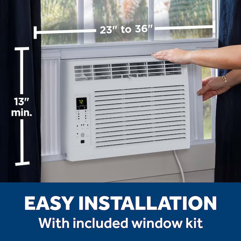 Small Room Window Air Conditioner , Remote Included ( 115-Volt , 6000-BTU )