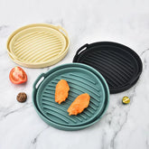 1/2 Airfryer Silicone Basket Oven Baking Tray Silicone Mold for Air Fryer Pizza Fried Chicken Basket Air Fryer Baking Dishes Pan