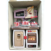 Mini Kitchen Play Set Pretend Playset BBQ Toy Cooking Sink for Kids, Gift, Toddler, Girl - Purple