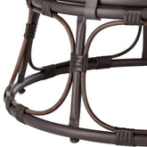 Papasan Accent Chair, White Sherpa