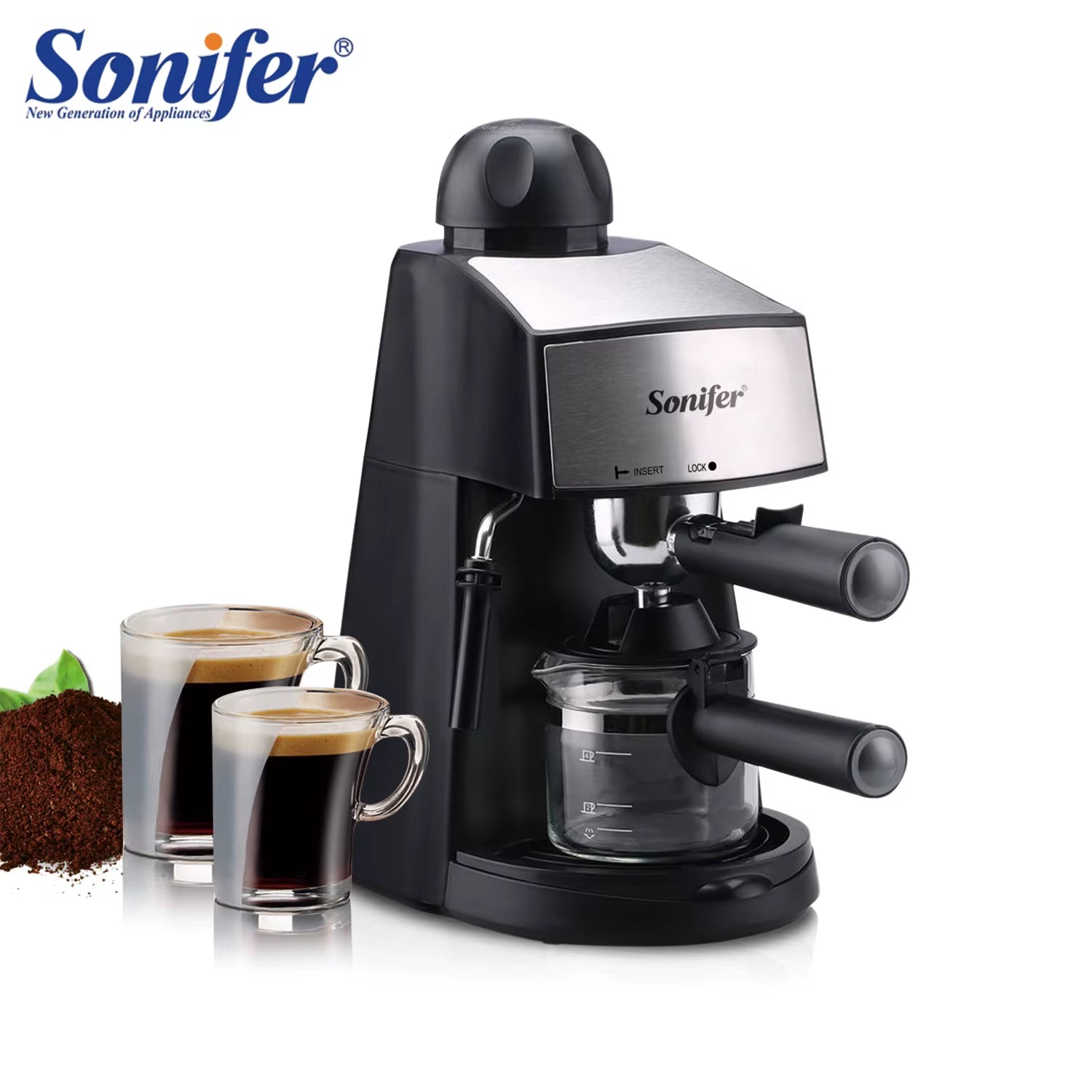 Italian Expresso Coffee Machine Dolce Milk Frother Home Appliances Electric Foam Cappuccino Coffee Maker Semi Automatic