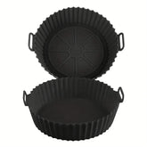 1/2 Pack Silicone Air Fryer Liner Pot Non-Stick Silicone Basket Bowl Reusable Baking Tray Kitchen Items Baking Pan