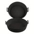 1/2 Pack Silicone Air Fryer Liner Pot Non-Stick Silicone Basket Bowl Reusable Baking Tray Kitchen Items Baking Pan