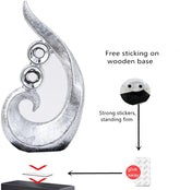 Ceramic Abstract Statue Decoration ，Gift, Silver ，Sculpture Office Home Decoration (1270)