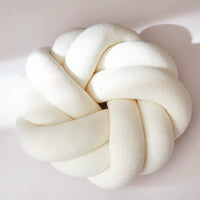 Cotton DIY Hand Knot Back Cushions Cozy Car Lumbar Pillow Home Decorative Sofa Seat Cushion Soft Office Hand Rest Pillows