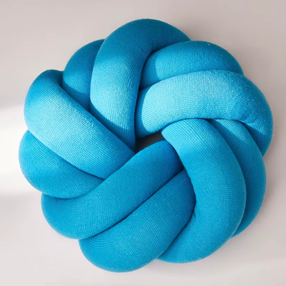 Cotton DIY Hand Knot Back Cushions Cozy Car Lumbar Pillow Home Decorative Sofa Seat Cushion Soft Office Hand Rest Pillows