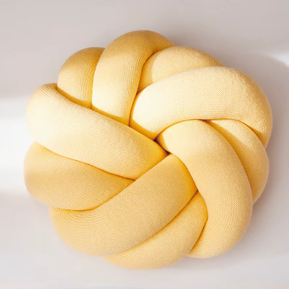 Cotton DIY Hand Knot Back Cushions Cozy Car Lumbar Pillow Home Decorative Sofa Seat Cushion Soft Office Hand Rest Pillows