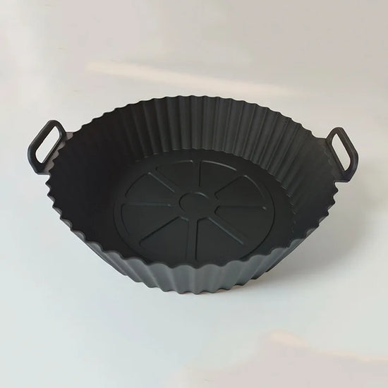 1/2 Pack Silicone Air Fryer Liner Pot Non-Stick Silicone Basket Bowl Reusable Baking Tray Kitchen Items Baking Pan