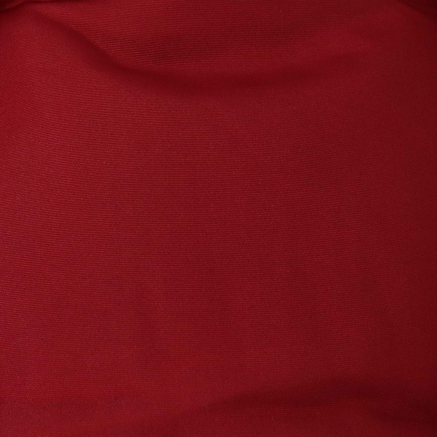 Julia Hanging Egg Chair - Black Polyethylene Wicker Frame with Red Polyester Cushions - 44 Inches Tall