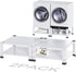 Laundry Pedestal for Washer and Dryer, Universal Fit, Wide,Height, Four Corner Bearing Capacity 800Lb Max, Metal Washing Machine Base Stand for Dryer Base Platform Heavy Duty, 2 Pack