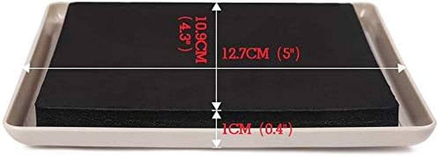 8 Pack Reusable Large Furniture Movers Sliders for Carpet, 5" Square Furniture Moving Pads, Carpet Sliders for Heavy Sofa Bed Couch Fridge, Furniture Glides Easily and Quickly (Beige)