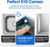 10"X18"X6" Bar Sink Undermount, Small Kitchen Sink Single Bowl 304 Stainlesss Steel, Wet Bar Prep Sink with Drain Assembly, Brushed