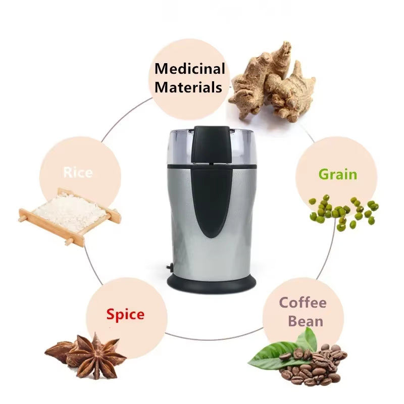 Electric Coffee Grinder Coffee Maker with Coffee Beans Mill Herbs Nuts Moedor De Cafe 220V Home Appliances for Home