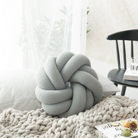 Cotton DIY Hand Knot Back Cushions Cozy Car Lumbar Pillow Home Decorative Sofa Seat Cushion Soft Office Hand Rest Pillows