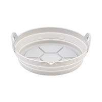 1/2 Airfryer Silicone Basket Oven Baking Tray Silicone Mold for Air Fryer Pizza Fried Chicken Basket Air Fryer Baking Dishes Pan