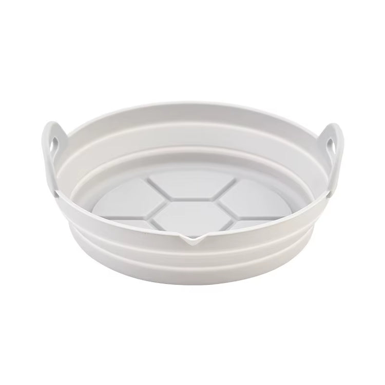 1/2 Airfryer Silicone Basket Oven Baking Tray Silicone Mold for Air Fryer Pizza Fried Chicken Basket Air Fryer Baking Dishes Pan
