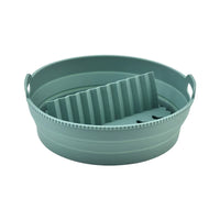 1/2 Airfryer Silicone Basket Oven Baking Tray Silicone Mold for Air Fryer Pizza Fried Chicken Basket Air Fryer Baking Dishes Pan