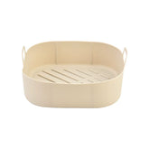 1/2 Airfryer Silicone Basket Oven Baking Tray Silicone Mold for Air Fryer Pizza Fried Chicken Basket Air Fryer Baking Dishes Pan