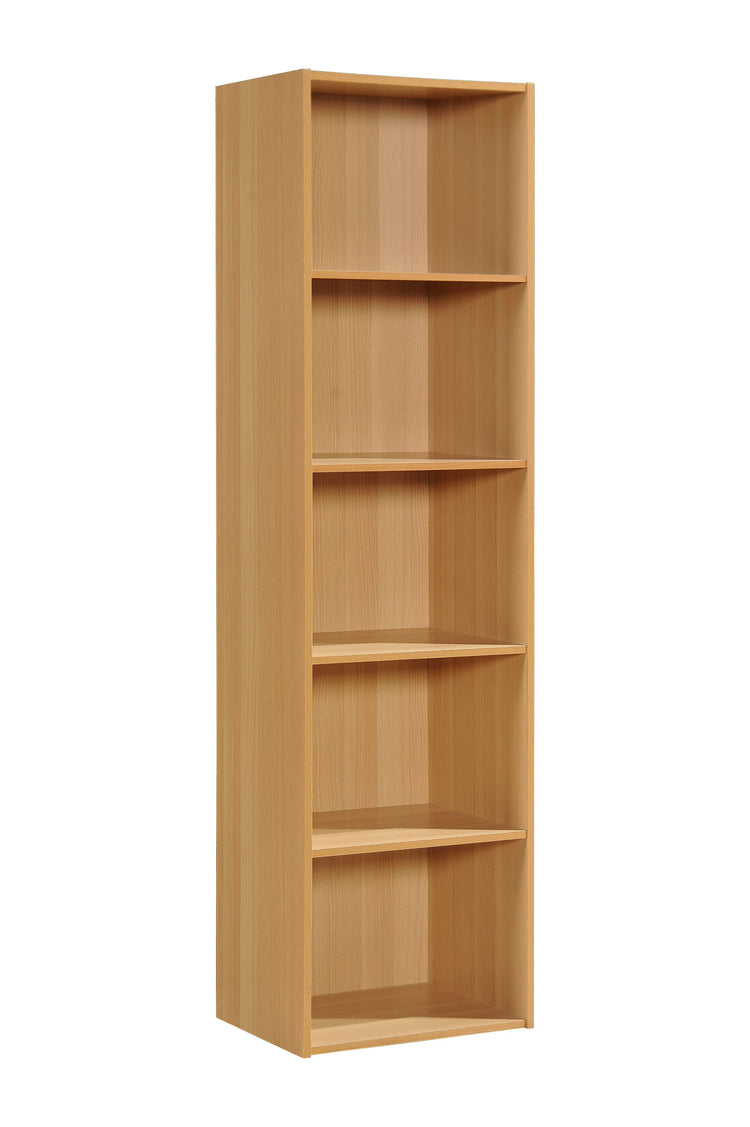 5-Shelf Bookcase, Beech