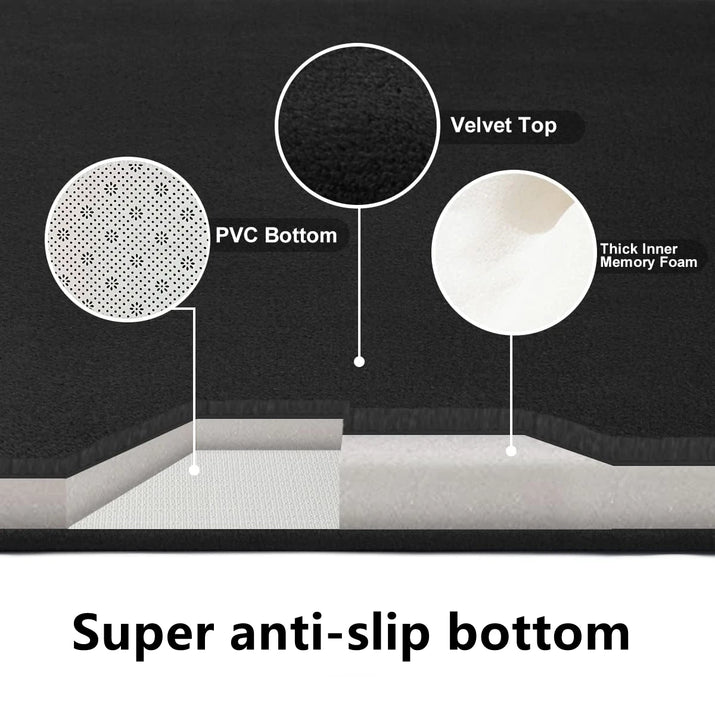 Anti-Slip Bathroom Floor Mat Water Absorbent Bath Mat Home Decoration