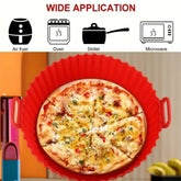 1/2 Pack Silicone Air Fryer Liner Pot Non-Stick Silicone Basket Bowl Reusable Baking Tray Kitchen Items Baking Pan