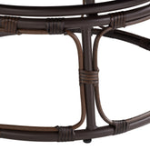 Papasan Accent Chair, White Sherpa