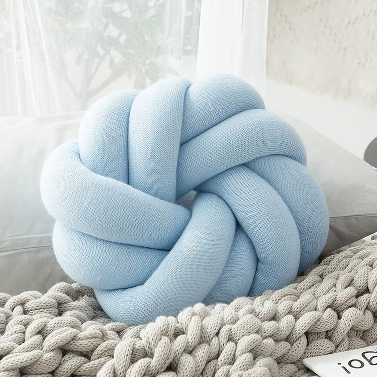 Cotton DIY Hand Knot Back Cushions Cozy Car Lumbar Pillow Home Decorative Sofa Seat Cushion Soft Office Hand Rest Pillows