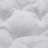 Papasan Accent Chair, White Sherpa