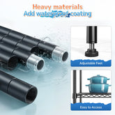 8-Tier Wire Shelving Unit Adjustable Metal Storage Shelves for Bathroom，Pantry，Kitchen，Laundry Room,72"H X 23.3"W X 13.5"D,Black