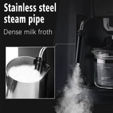 Italian Expresso Coffee Machine Dolce Milk Frother Home Appliances Electric Foam Cappuccino Coffee Maker Semi Automatic