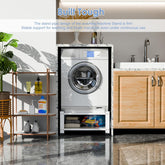 Laundry Pedestal for Washer and Dryer, Universal Fit, Wide,Height, Four Corner Bearing Capacity 800Lb Max, Metal Washing Machine Base Stand for Dryer Base Platform Heavy Duty, 2 Pack