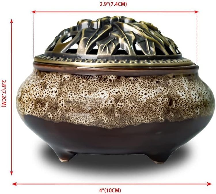 Ceramic Home Decoration Incense Sticks or Cones Burner Porcelain Incense Holder