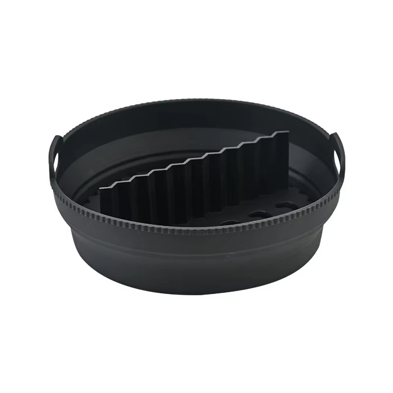 1/2 Airfryer Silicone Basket Oven Baking Tray Silicone Mold for Air Fryer Pizza Fried Chicken Basket Air Fryer Baking Dishes Pan