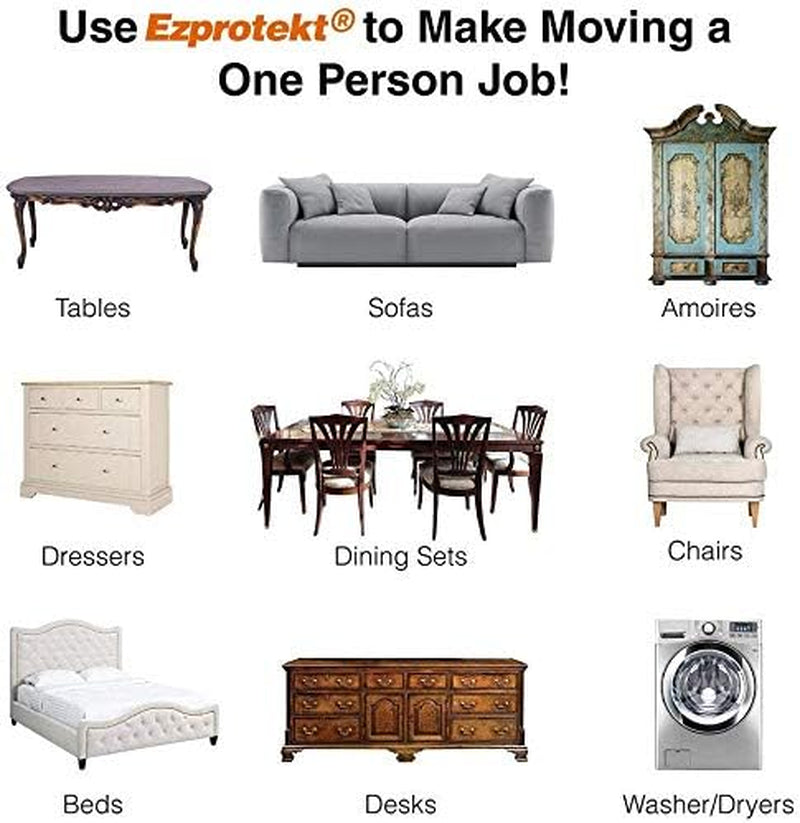 8 Pack Reusable Large Furniture Movers Sliders for Carpet, 5" Square Furniture Moving Pads, Carpet Sliders for Heavy Sofa Bed Couch Fridge, Furniture Glides Easily and Quickly (Beige)