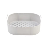 1/2 Airfryer Silicone Basket Oven Baking Tray Silicone Mold for Air Fryer Pizza Fried Chicken Basket Air Fryer Baking Dishes Pan