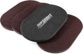 5 3/4" X 9 1/2" Oval Reusable Furniture Sliders for Hard Surfaces - Effortless Moving and Surface Protection, Brown (8 Pack)